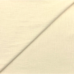 Tissu Lin Uni Écru – 100 % Lin Naturel