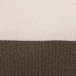 Tissu PLAYA RAYURES 5/5 BLANC / TAUPE 43 CM