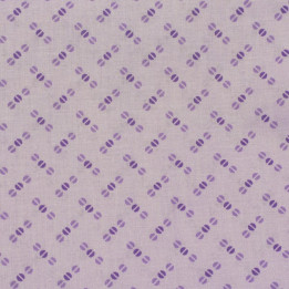 Tissu coton patchwork trio de pois violet