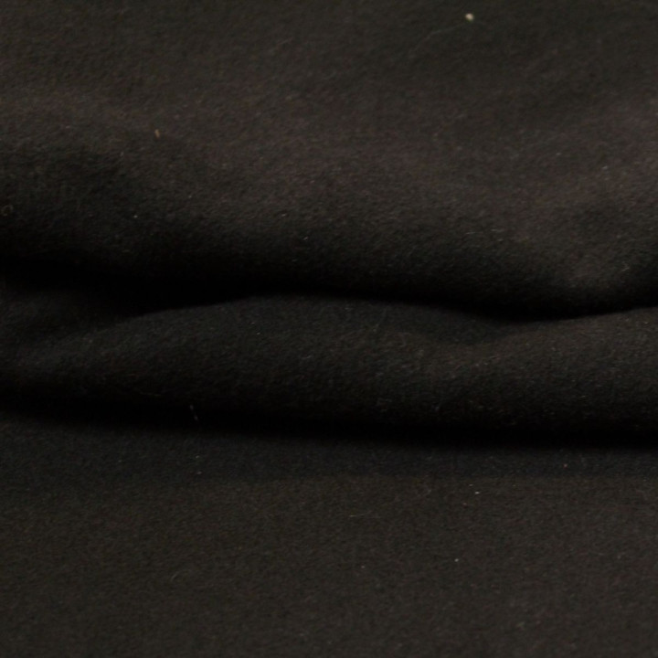 Tissu Caban Noir Uni – Idéal pour Manteaux et Vêtements Chauds