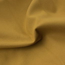 Tissu Caban uni de couleur orange moutarde