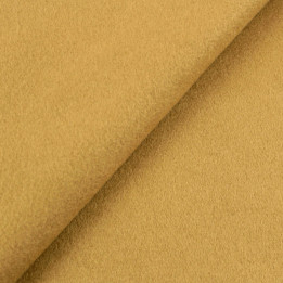Tissu Caban uni de couleur orange moutarde | Moline