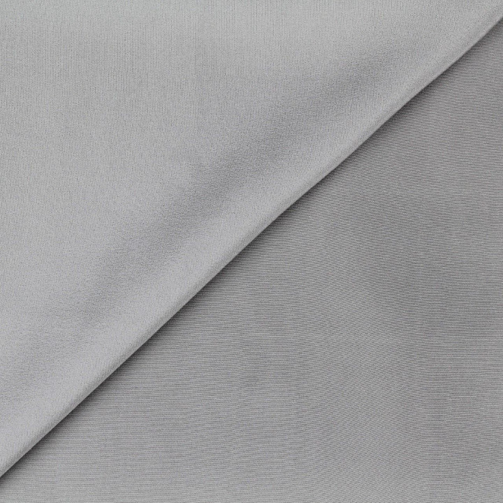 Tissu crêpe de soie uni gris perle
