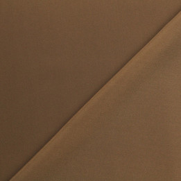 Tissu Crêpe de soie uni de couleur taupe
