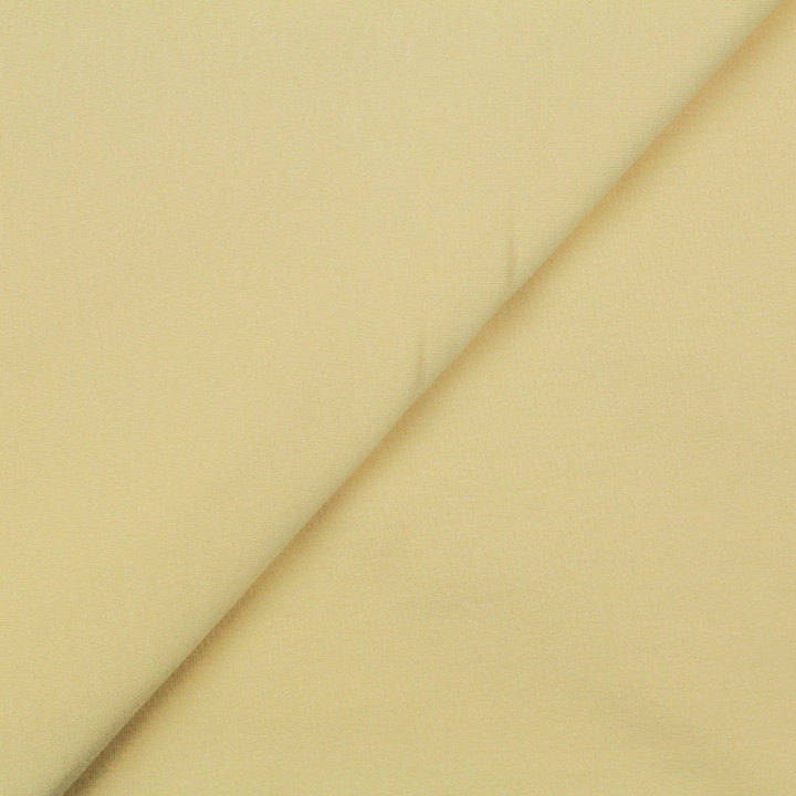 Tissu jersey coton uni jaune