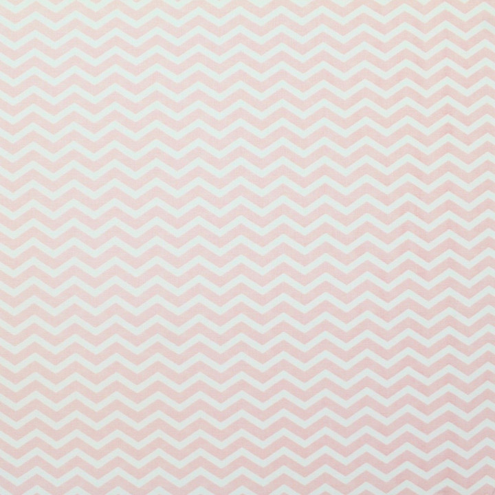 Tissu coton blanc imprimé géométrique