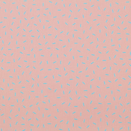 Tissu coton rose milleraie imprimé confettis