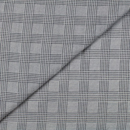Tissu écossais noir et blanc