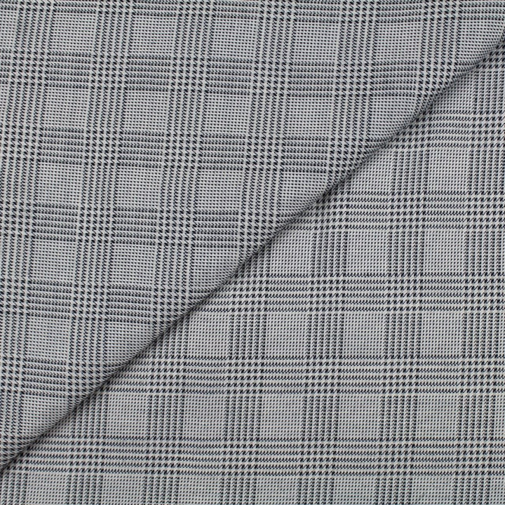 Tissu écossais noir et blanc