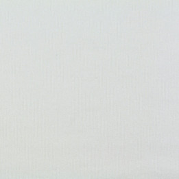 Tissu jersey côtelé blanc