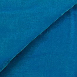 Tissu velours polyester bleu céleste