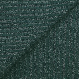 Tissu jersey côtelé vert