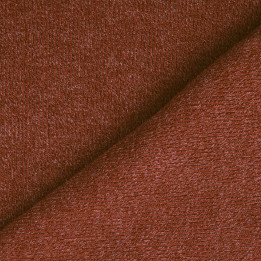 Tissu jersey côtelé noisette