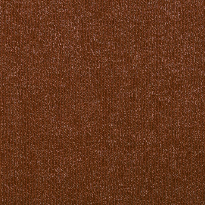 Tissu jersey côtelé noisette