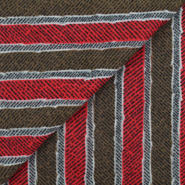 Tissus couture polyester imprimé rayures