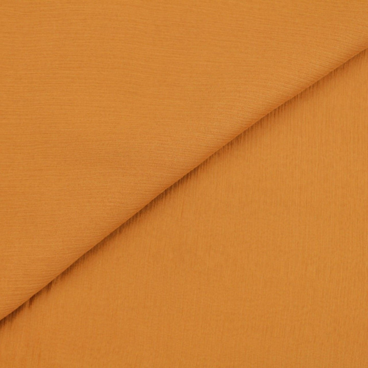 Tissu mousseline de soie abricot