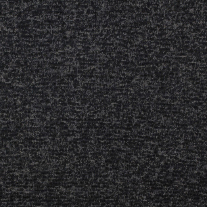 Tissu jersey polyester chiné bleu nuit