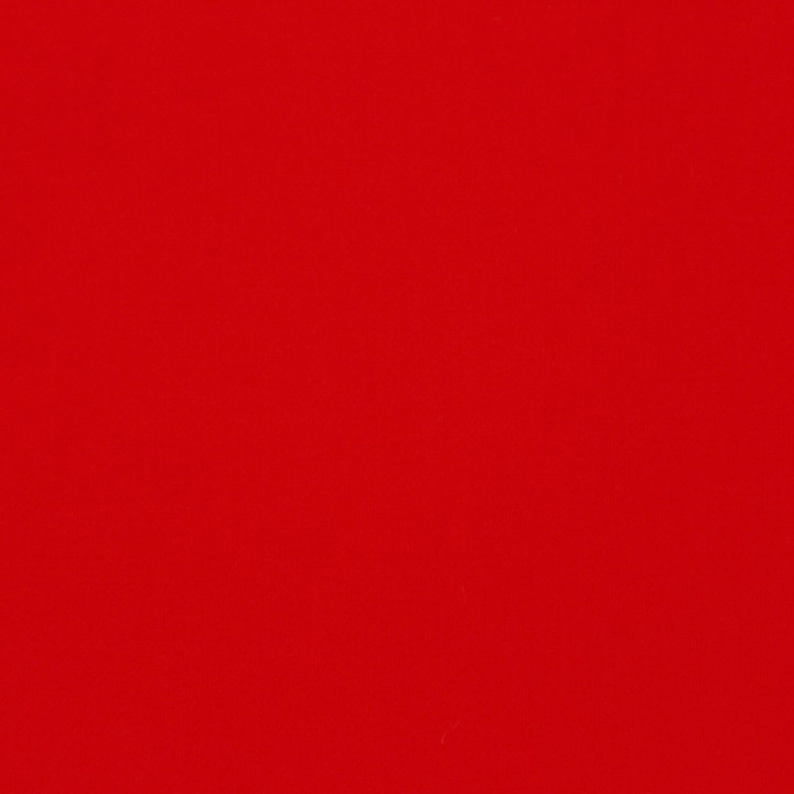 Tissus poly-viscose uni rouge