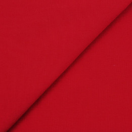 Tissus poly-viscose uni rouge – coupon de 3 m | Moline