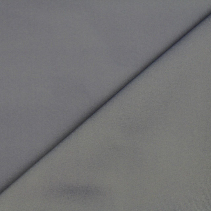 Tissus crêpe de polyester gris double face jaune