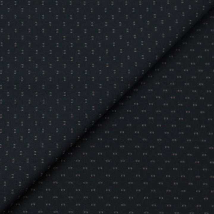 Tissus couture polyester bleu marine imprimé géométrique