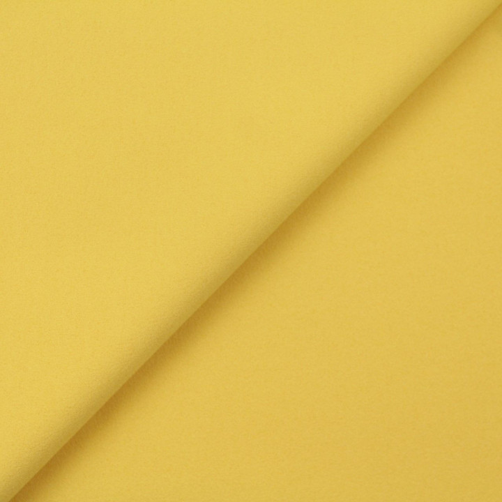 Tissus crêpe de polyester uni jaune