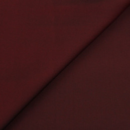 Tissus crêpe de polyester bordeaux double face rouge | Moline