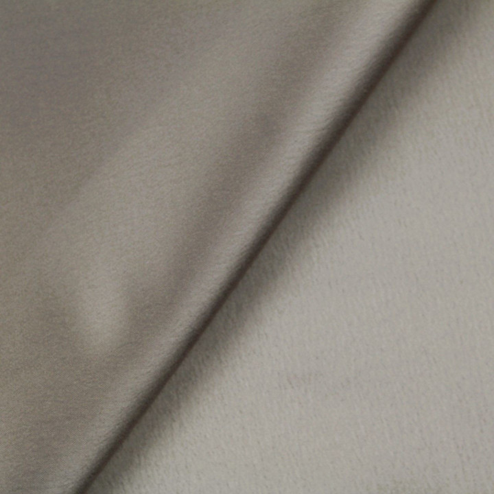 Tissu satin duchesse uni chamois