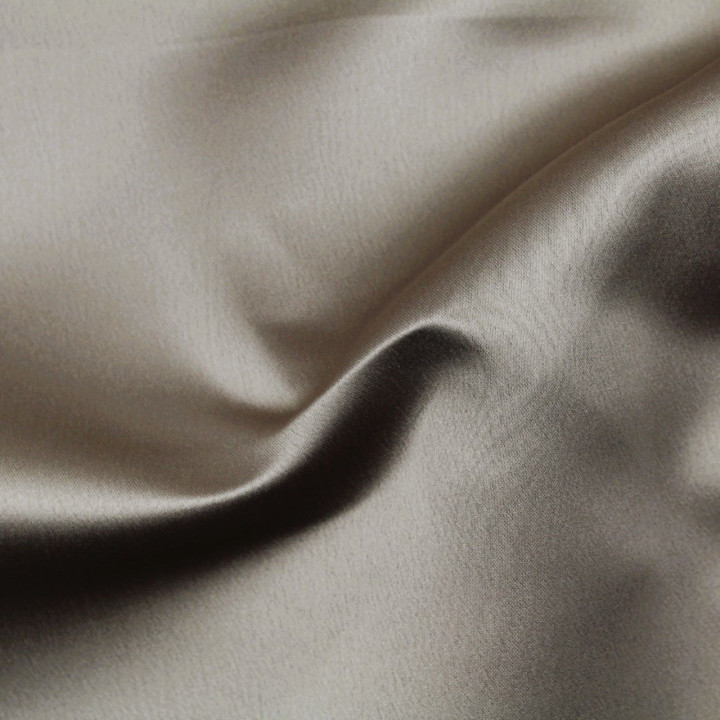 Tissu satin duchesse uni chamois