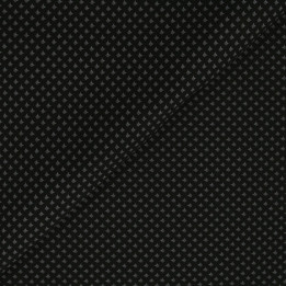 Tissus couture polyester noir imprimé géométrique