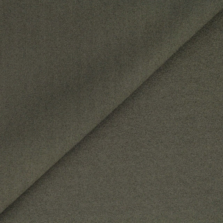 Tissus crêpe de polyester uni gris brun