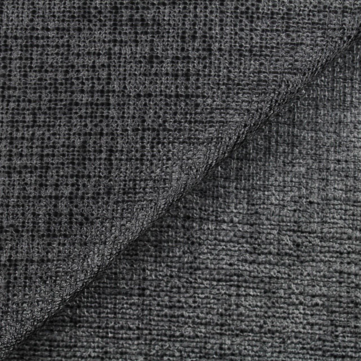 Tissus couture polyester gris imprimé peau de crocodile