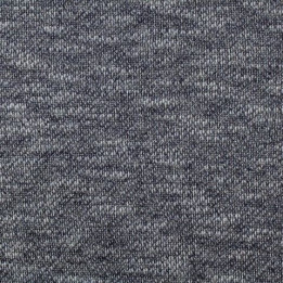 Tissus jersey écru chiné bleu marine