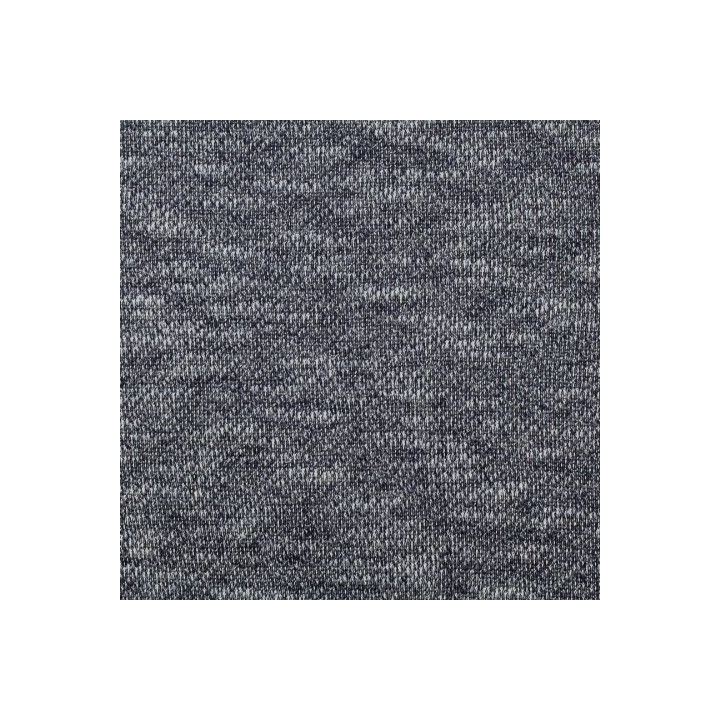 Tissus jersey écru chiné bleu marine
