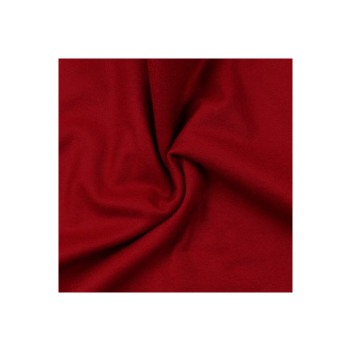 Tissus laine cachemire uni rouge