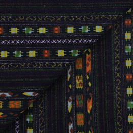 Tissus couture polyester violet imprimé géométrique