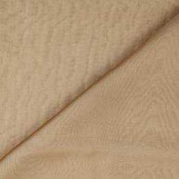 Tissu mousseline de soie beige