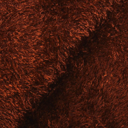 Tissus lainage orange poils long