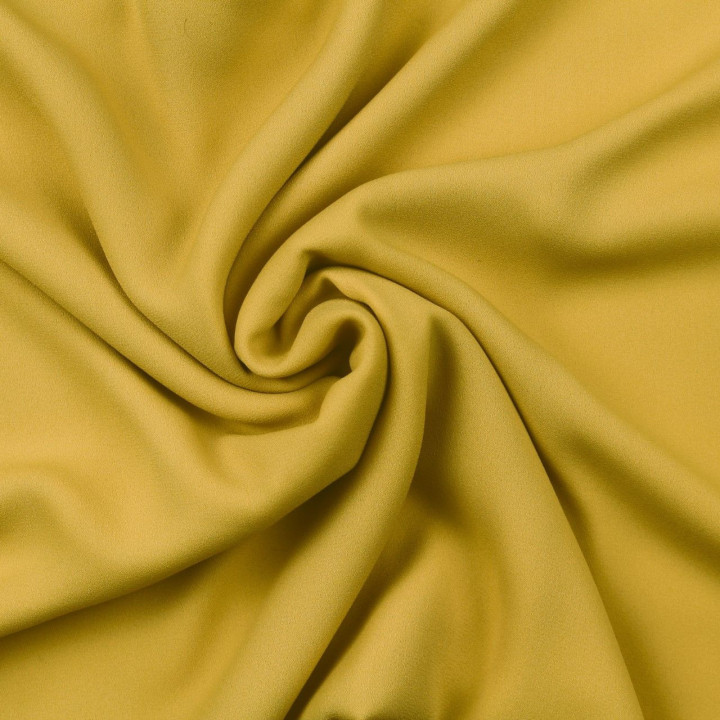 Tissu mousseline de polyester jaune