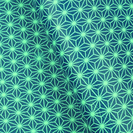 Simili cuir de couleur vert géométrique