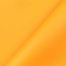 Simili cuir uni de couleur jaune