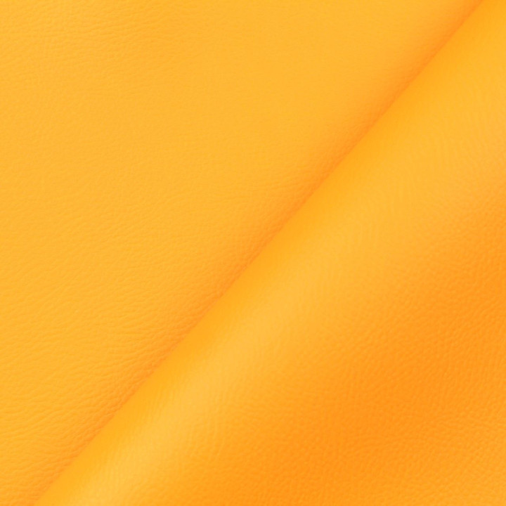 Simili cuir uni de couleur jaune