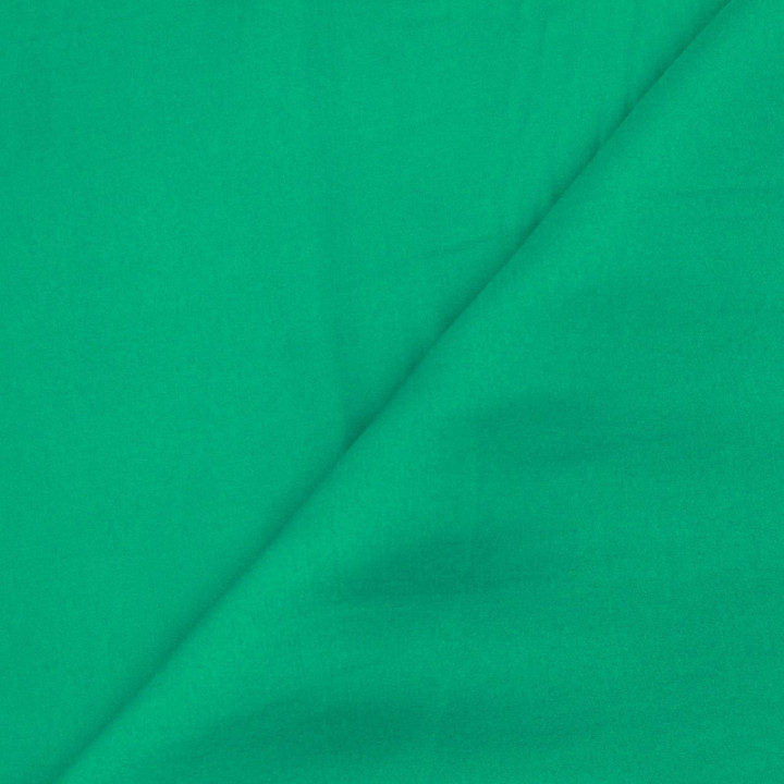 Tissus satin polyester vert - Toucher soie