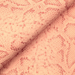 Simili cuir croco de couleur rose