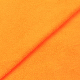 Tissus polaire de couleur orange