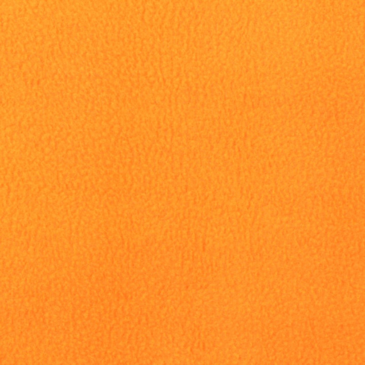 Tissus polaire de couleur orange