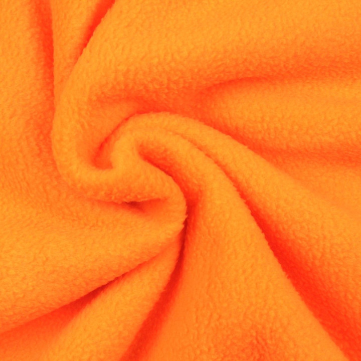 Tissus polaire de couleur orange