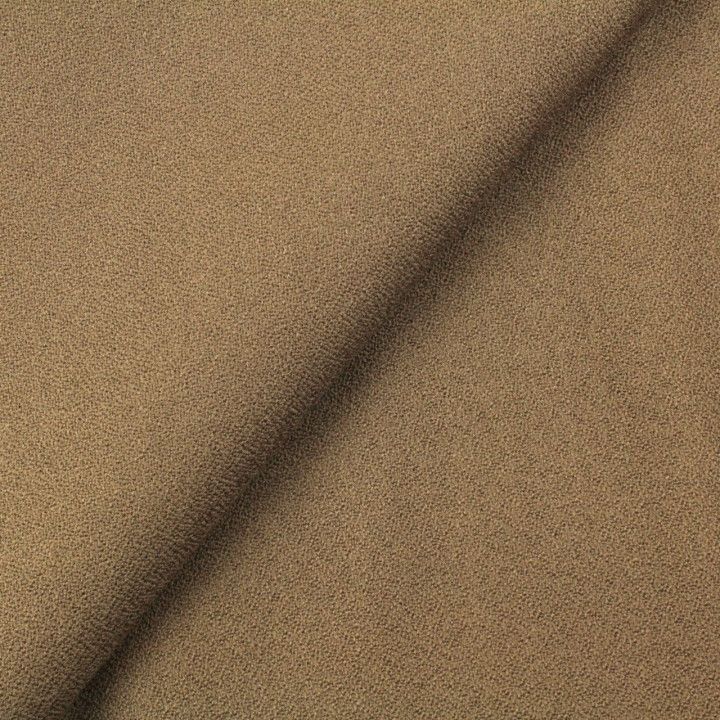 Tissu Crêpe de laine de couleur taupe