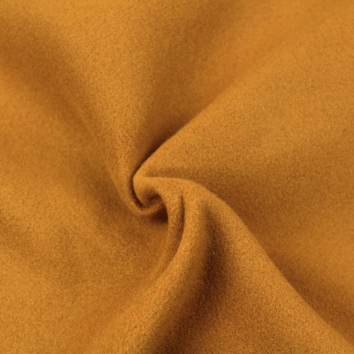 Tissu Caban uni de couleur camel