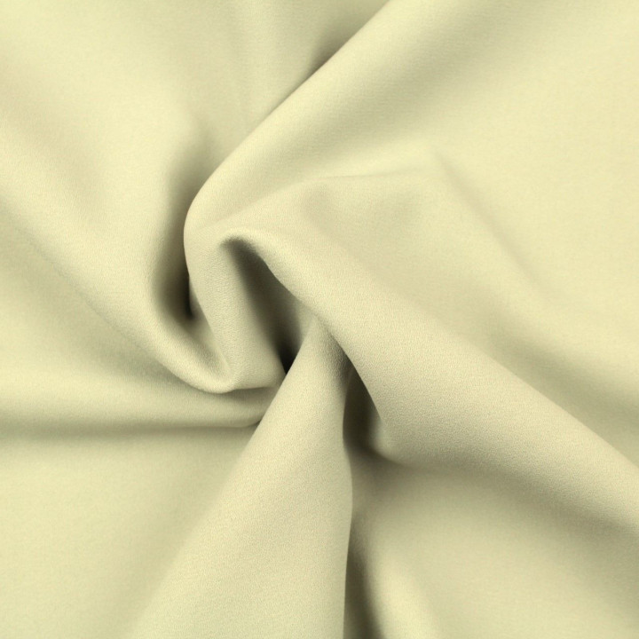 Tissus crêpe de polyester uni gris clair